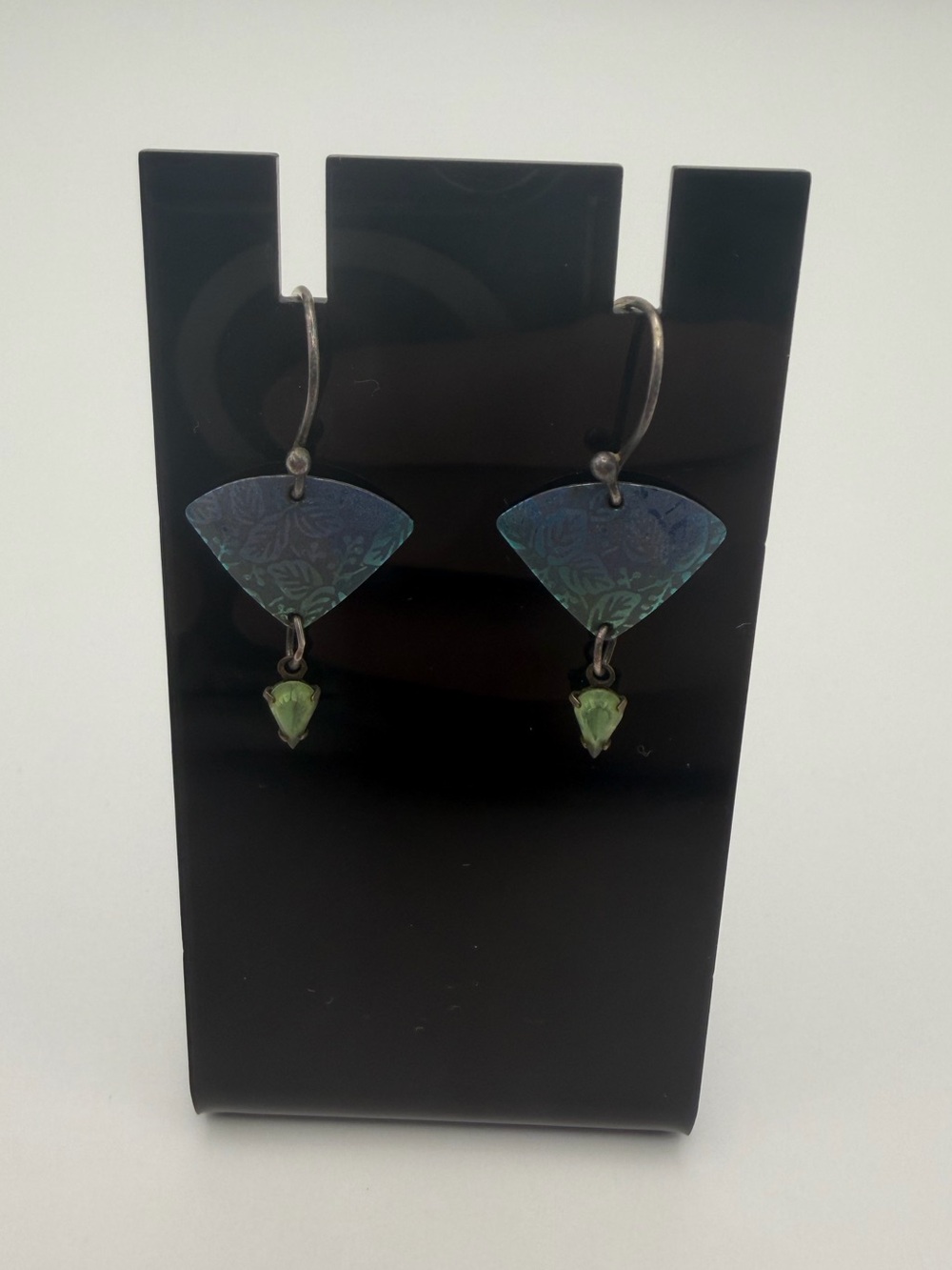 Holly Yashi Green and Blue Artisanal Drop Earrings - Women Jewelry